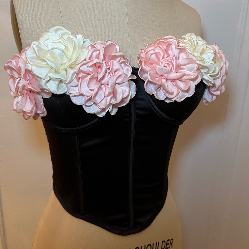 Flower Bustier Top
